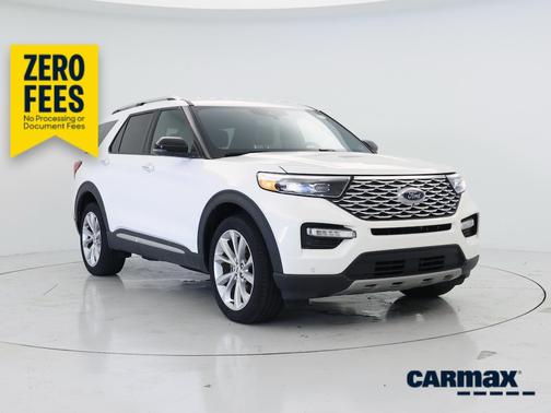 White 2021 Ford Explorer Platinum