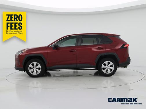 Red 2022 Toyota RAV4 LE