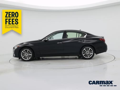 Black 2023 INFINITI Q50 Luxe