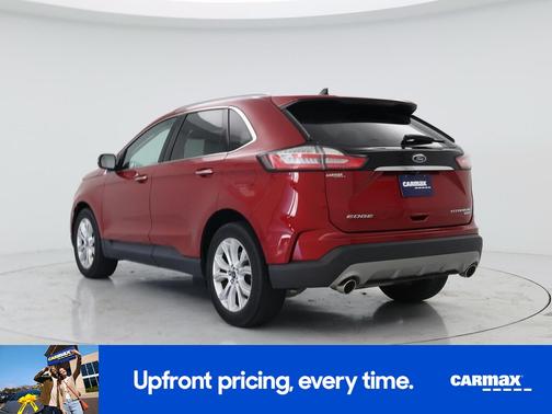 Red 2020 Ford Edge Titanium
