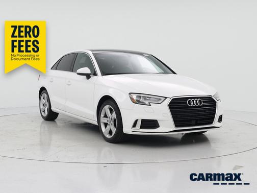 White 2019 Audi A3 Premium