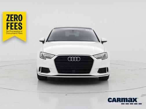 White 2019 Audi A3 Premium