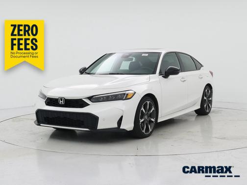 White 2025 Honda Civic Hybrid Sport Touring