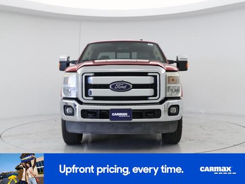 Red 2015 Ford F-250 Lariat