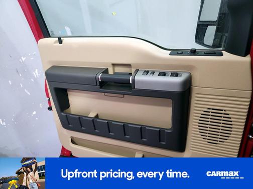 Red 2015 Ford F-250 Lariat