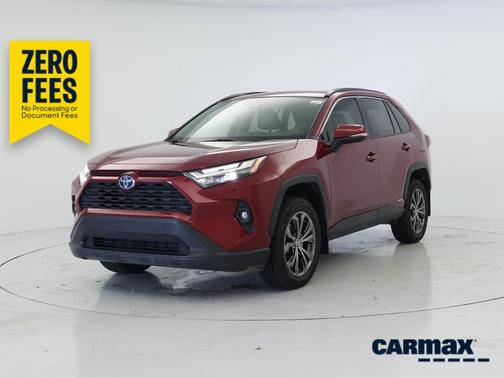 Burgundy 2022 Toyota RAV4 Hybrid XLE Premium