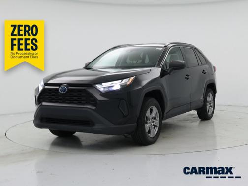 Black 2023 Toyota RAV4 Hybrid LE
