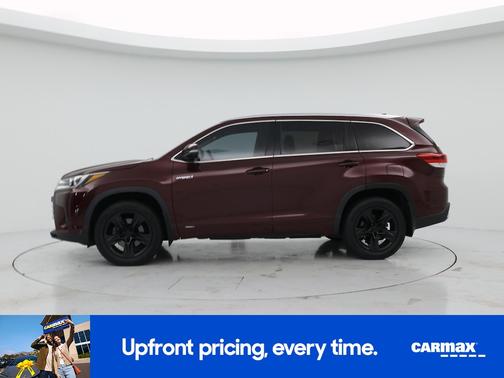 Burgundy 2018 Toyota Highlander Hybrid Limited Platinum
