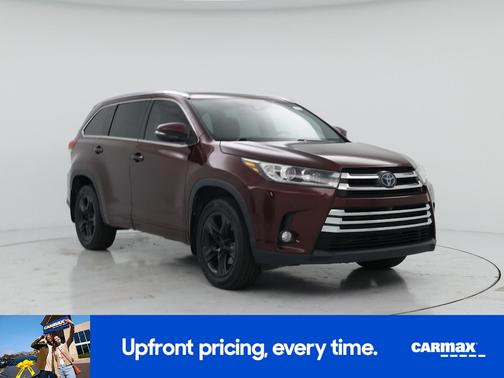 Burgundy 2018 Toyota Highlander Hybrid Limited Platinum