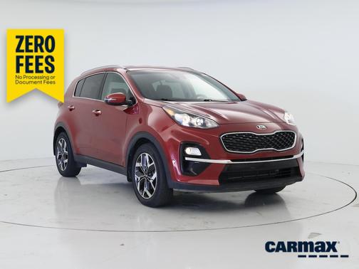Red 2021 Kia Sportage EX