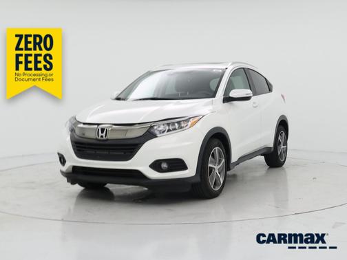 White 2021 Honda HR-V EX