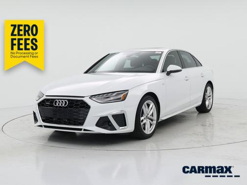 White 2023 Audi A4 S-Line Premium