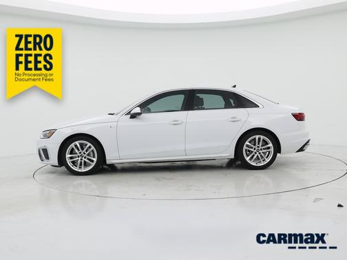 White 2023 Audi A4 S-Line Premium