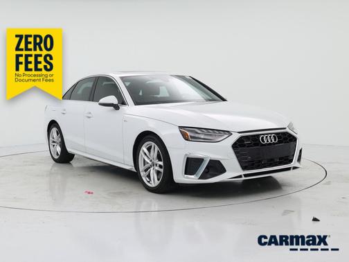 White 2023 Audi A4 S-Line Premium