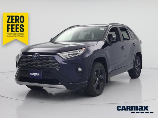 Blue 2020 Toyota RAV4 Hybrid XSE