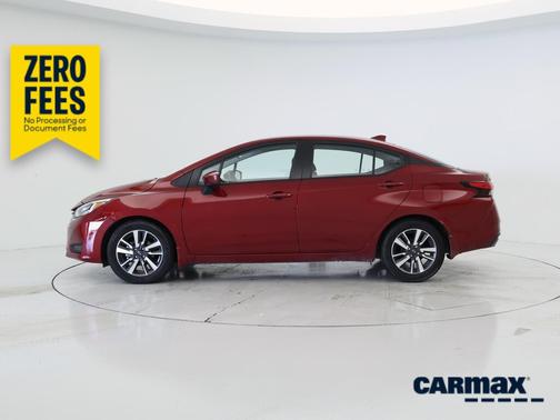 Burgundy 2025 Nissan Versa SV