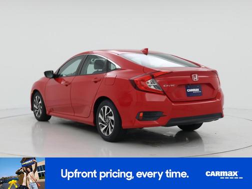 Red 2017 Honda Civic EX