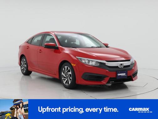 Red 2017 Honda Civic EX