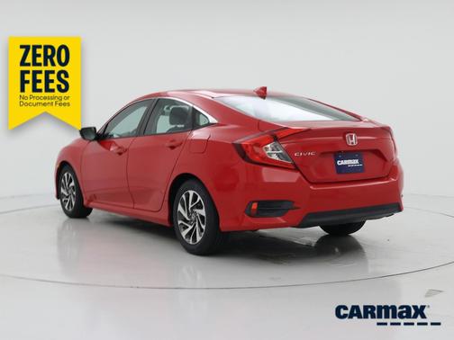 Red 2017 Honda Civic EX