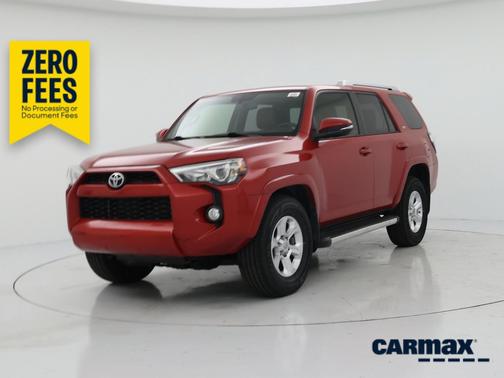 Red 2016 Toyota 4Runner SR5 Premium