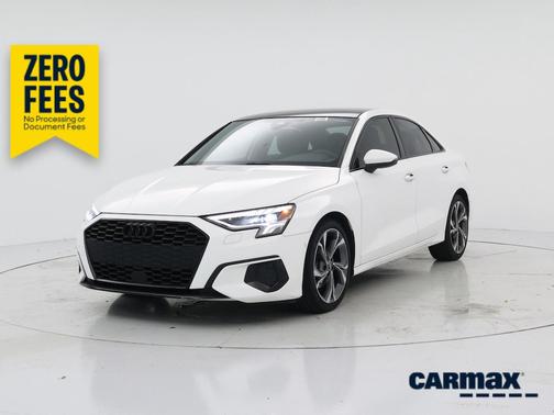 White 2023 Audi A3 Premium
