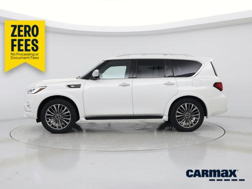 White 2021 INFINITI QX80 Sensory