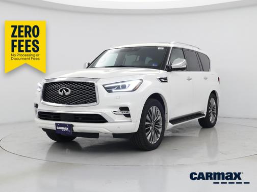 White 2021 INFINITI QX80 Sensory