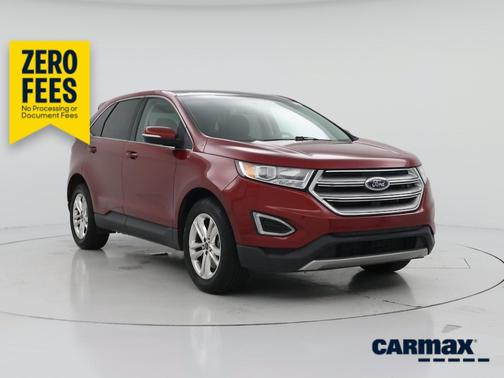 Burgundy 2015 Ford Edge SEL