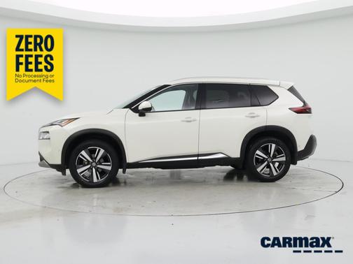 White 2021 Nissan Rogue Platinum