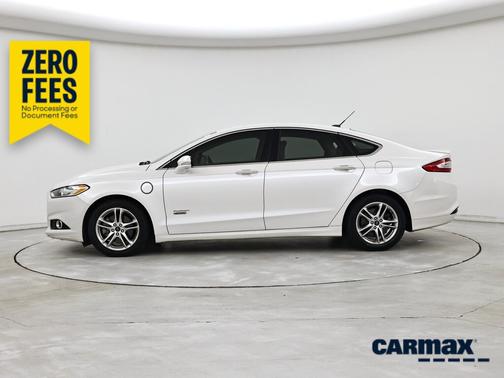 White 2015 Ford Fusion Energi Titanium