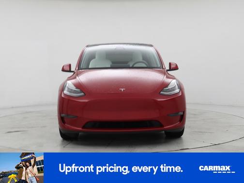 Red 2021 Tesla Model Y Long Range