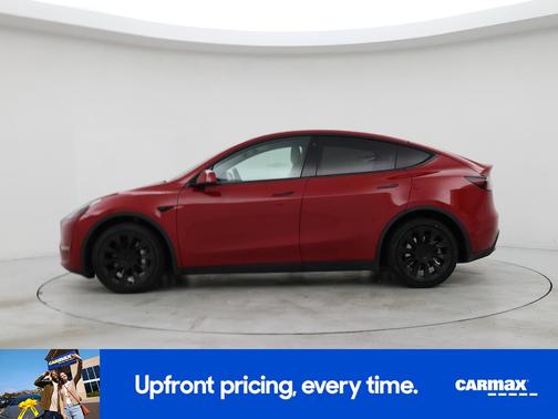 Red 2021 Tesla Model Y Long Range