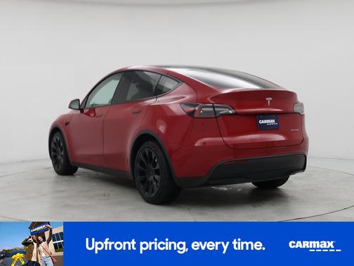 Red 2021 Tesla Model Y Long Range