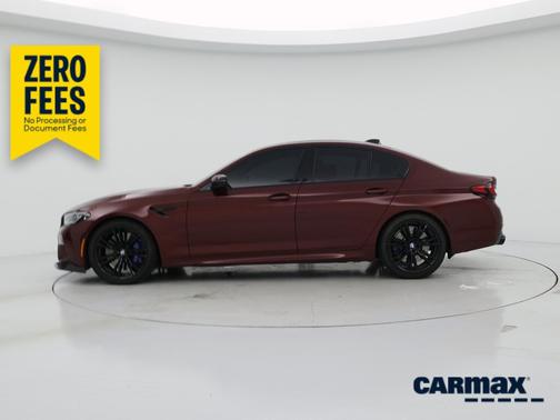 Burgundy 2022 BMW M5