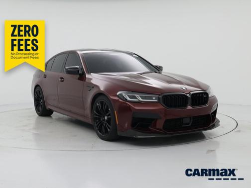Burgundy 2022 BMW M5