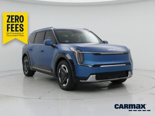Blue 2024 Kia EV9 Land