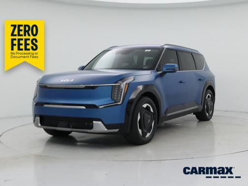 Blue 2024 Kia EV9 Land