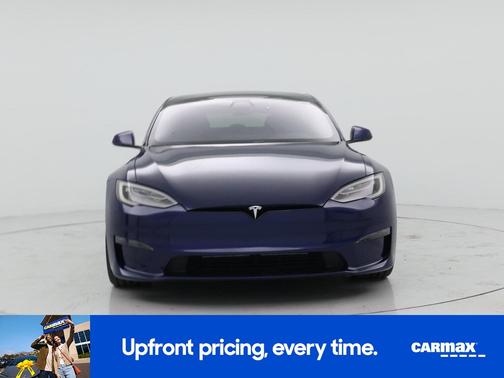 Blue 2021 Tesla Model S Plaid