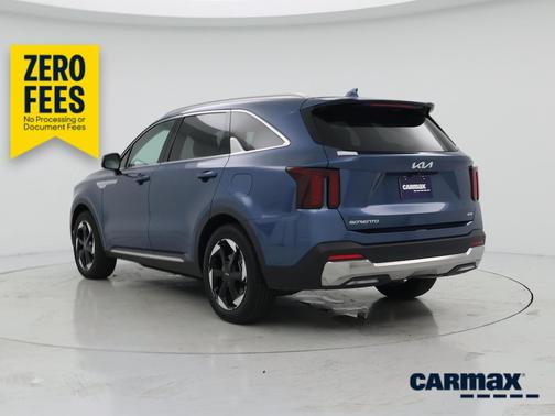 Blue 2025 Kia Sorento Hybrid EX
