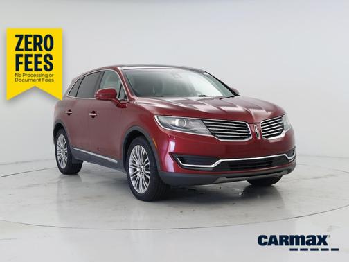 Red 2018 Lincoln MKX Reserve