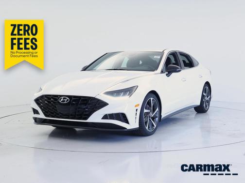 White 2021 Hyundai SONATA SEL Plus