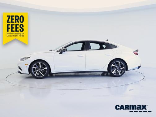 White 2021 Hyundai SONATA SEL Plus