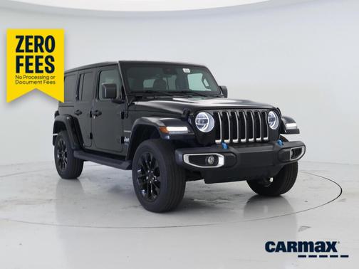 Black 2022 Jeep Wrangler Unlimited 4xe Unlimited Sahara