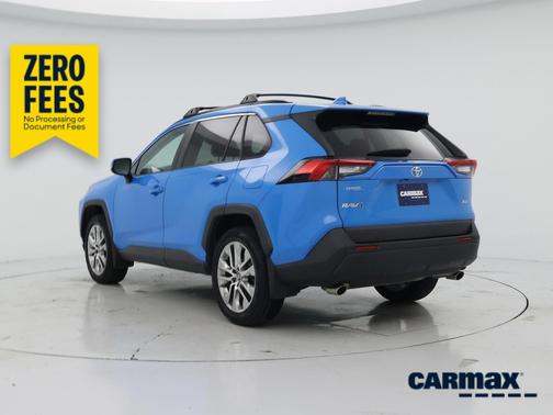 Blue 2019 Toyota RAV4 XLE Premium