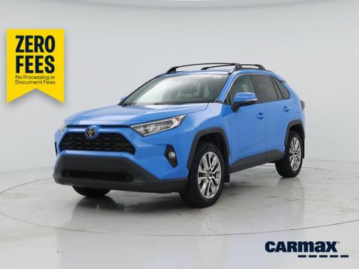 Blue 2019 Toyota RAV4 XLE Premium