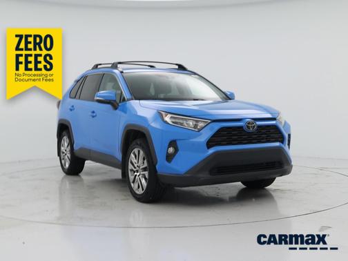 Blue 2019 Toyota RAV4 XLE Premium