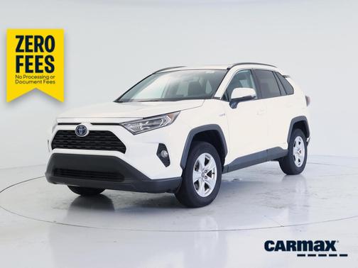 White 2020 Toyota RAV4 Hybrid XLE