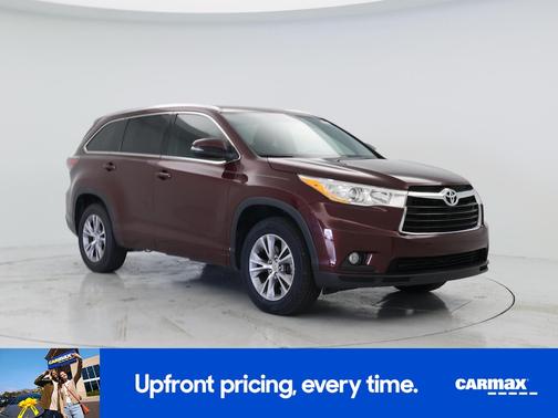 Burgundy 2014 Toyota Highlander XLE