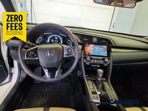 White 2019 Honda Civic EX