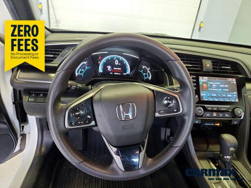 White 2019 Honda Civic EX
